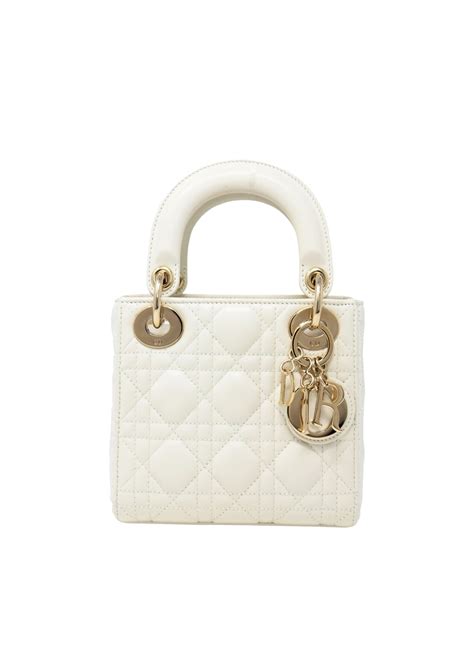 dior white pearl bag|mini lady Dior bag white.